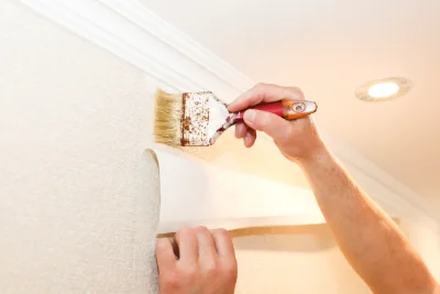 Pose de papier peint à Sainte-Feyre — revêtements muraux et toiles de verre